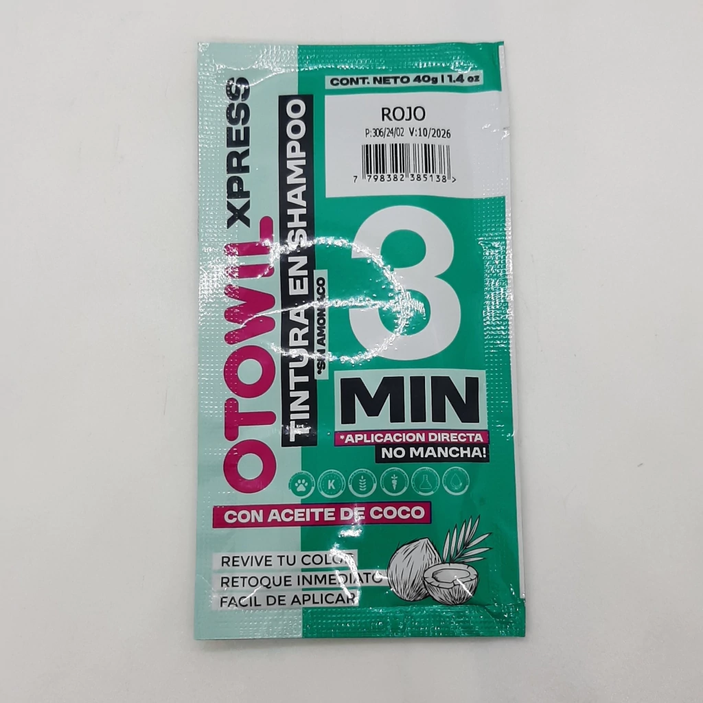 TINTURA EN SHAMPOO OTOWIL COLOR ROJO